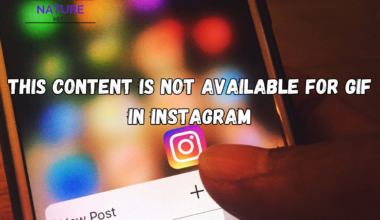 This Content Is Not Available For GIF In Instagram