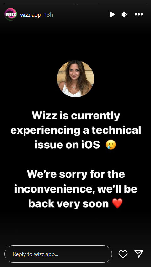 Wizz app official announcement