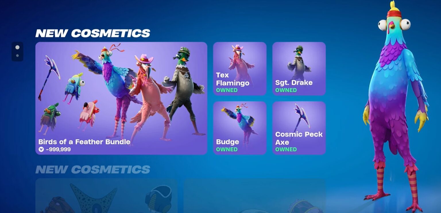 Upcoming Fortnite Bird Skins Leaked Birds Of The Feather Set The Nature Hero