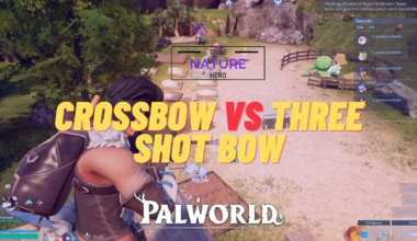 palworld crossbow vs three shot bow
