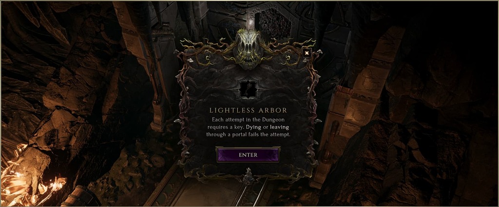 Using Lightless Arbor Key, players can access the Vault of Uncertain Fate, which will allow players to trade gold