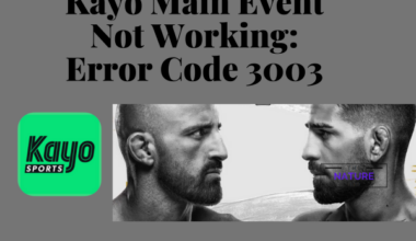 Kayo main event is not working