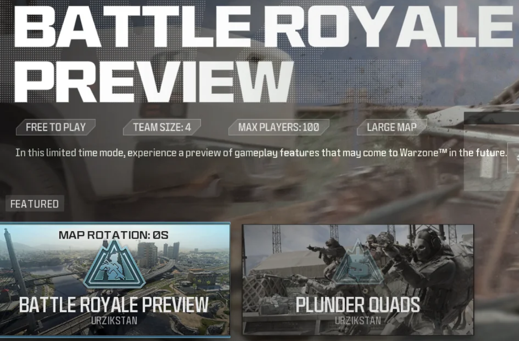 Battle royale preview in mw3