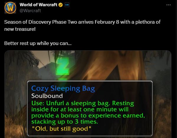 Cozy Sleeping Bag release date