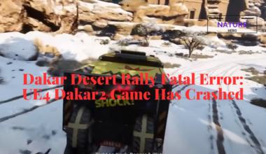 Dakar Desert Rally Fatal Error UE4 Dakar2 Game Has Crashed