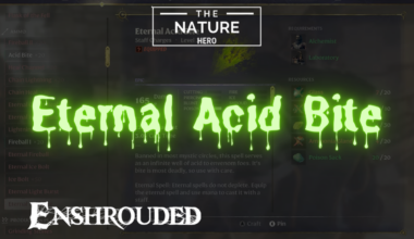 Eternal Acid Bite: A Deadly Spell In Enshrouded.