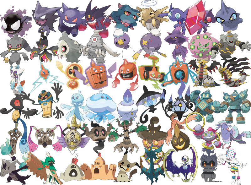 Ghost type Pokemon