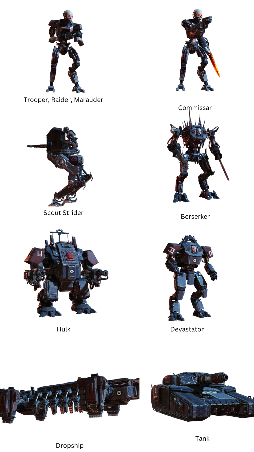 Robots in Helldivers 2