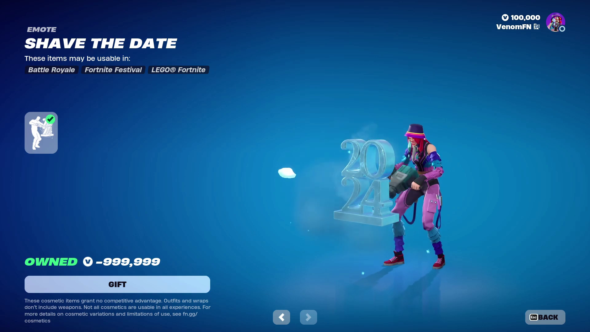 Shave The Date emote