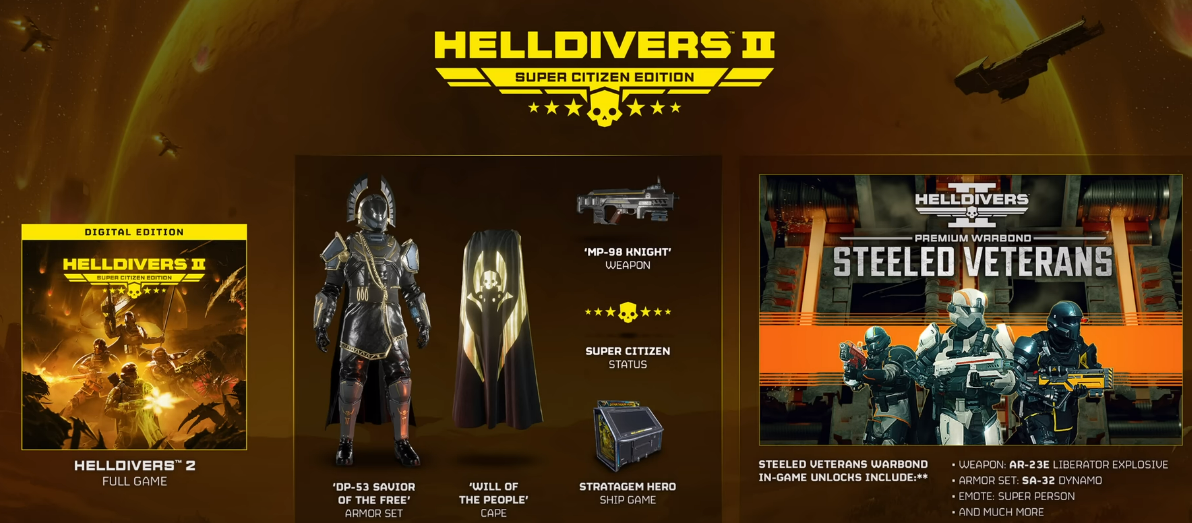 cape Helldivers 2 super