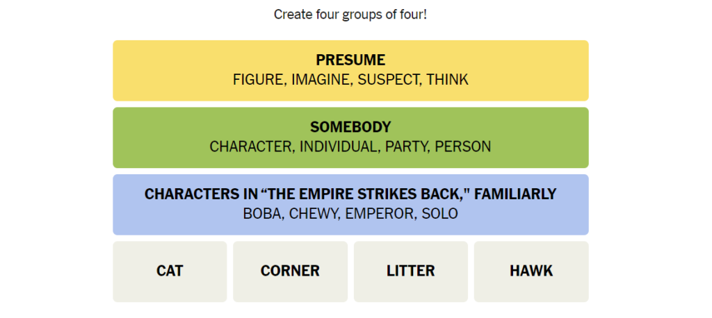 third group consist character's name